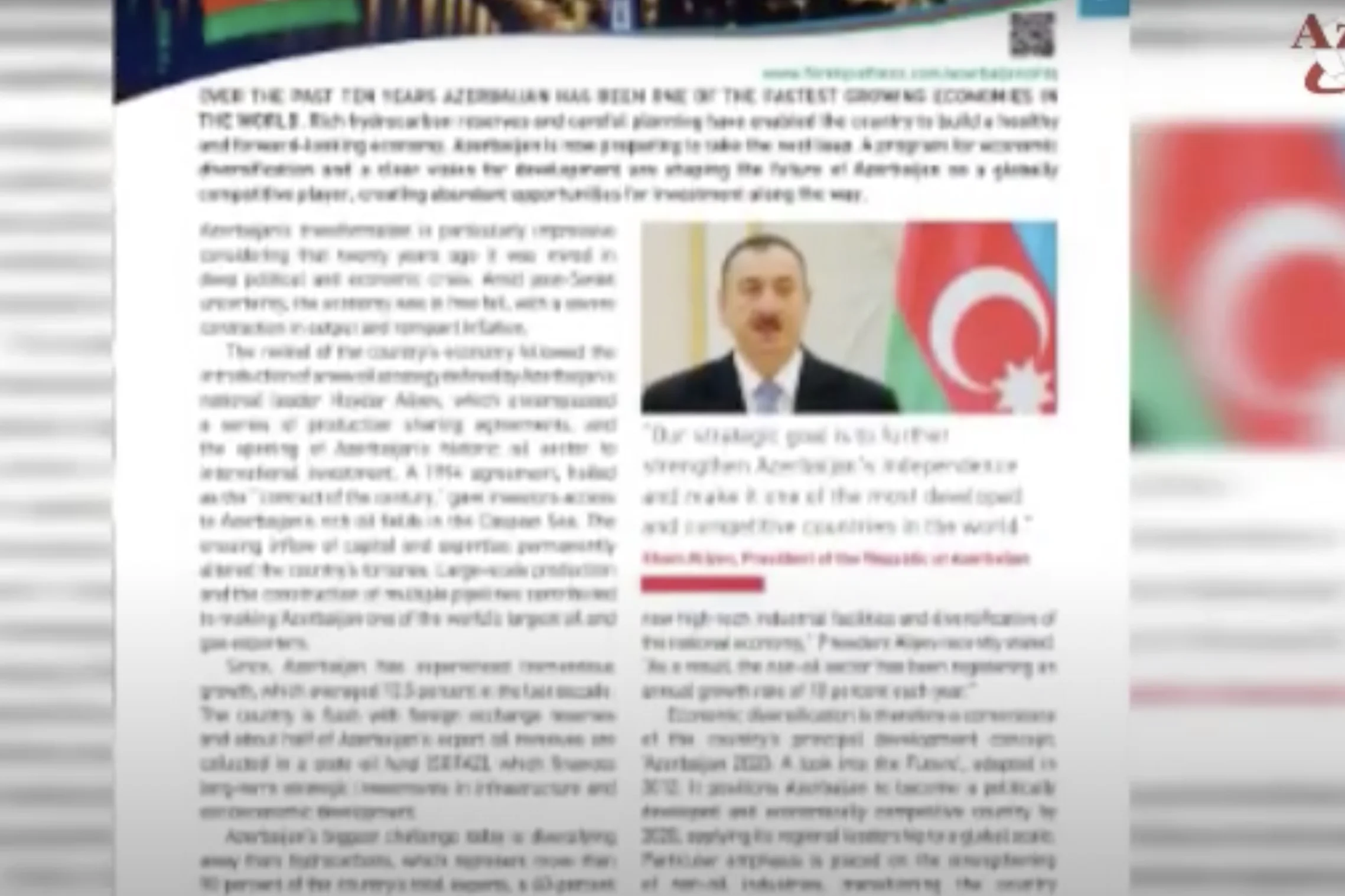Foreign Affairs journal: “Azerbaijan 2020: Turning Strength into Sustainability”