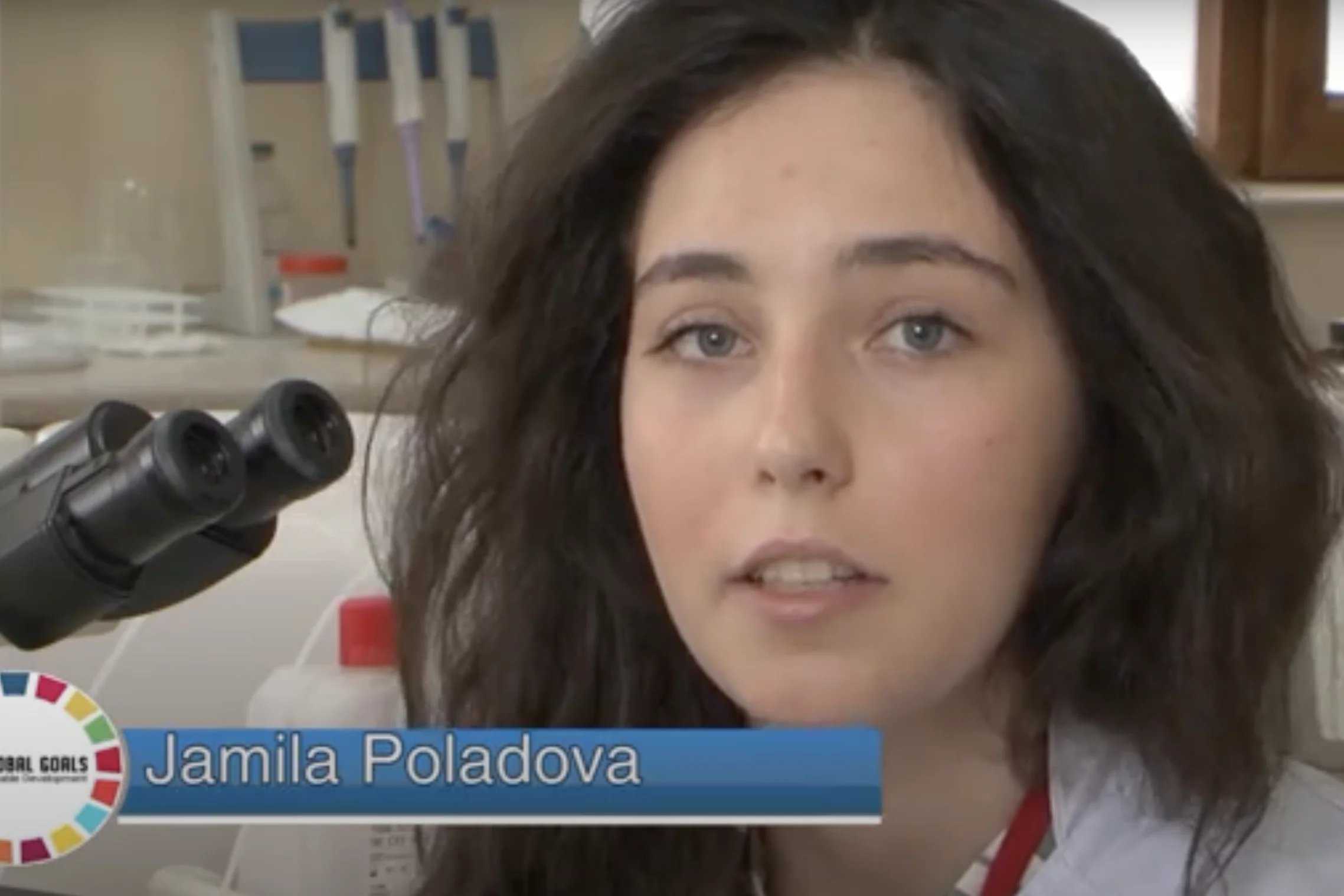 Jamila Poladova from Azerbaijan talks about Sustainable Development Goals 3 (Health)