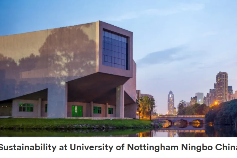 The University of Nottingham Ningbo China is committed to environmental sustainability