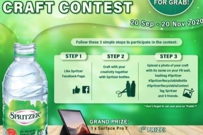 Be Sustainable with “Spritzer 100% Recyclable Bottle Craft Contest”