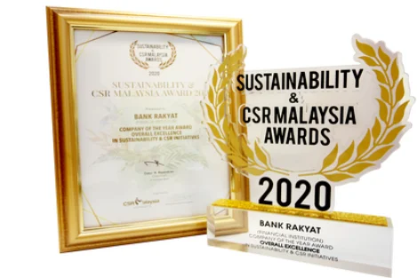 Rakyat Bank has won Company of the Year Award -"Sustainability & CSR Malaysia Award 2020"