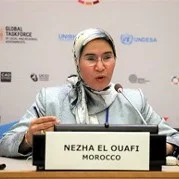 Nouzha El Oufi – Minister Delegate to the Minister of Foreign Affairs – African Cooperation and Moroccans Residing Abroad